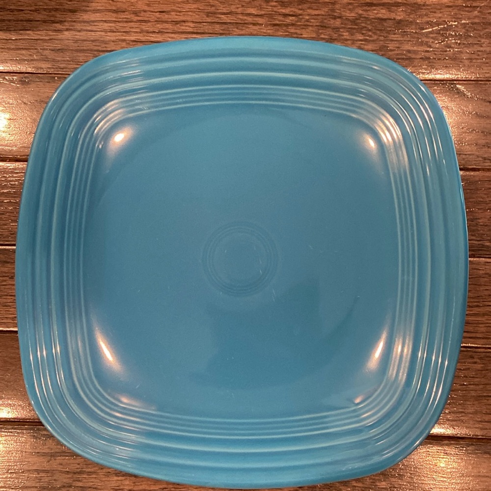 Fiesta by Homer Laughlin peacock blue square dinner plate
